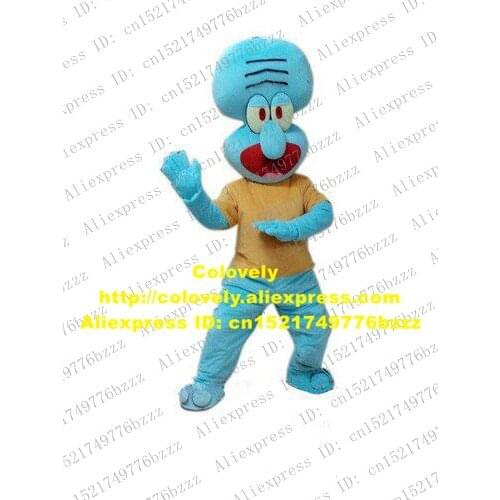 Squidward Tentacles Octopus Devilfish Octopoda Octopi Mascot Costume Mascotte With Big Forehead Fancy Dress No.27 Free Shipping