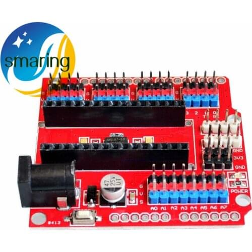 Official Smarian Multi-Function Funduino Nano Shield Expansion Board for Electric DIY SCM - Orange + Black (NANO SHIELD) For nan