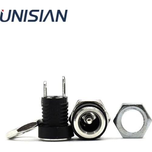 5/2/1pcs 5.5 x 2.1mm DC Power Supply Plug Connector 2 Terminal Type Female Plug Adapter 5.5x2.1 DC Jack Socket Connector