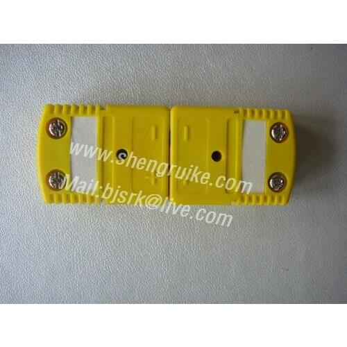 OMEGA Type Standard K thermocouple Connector Male and Femal yellow Color Round Hollow Pin thermocouple plug