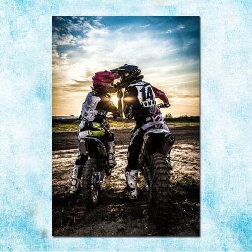 MOTOCROSS DIRT BIKE JUMP Sport Art Silk Poster Canvas Print 13x20 24x36 Inch-004