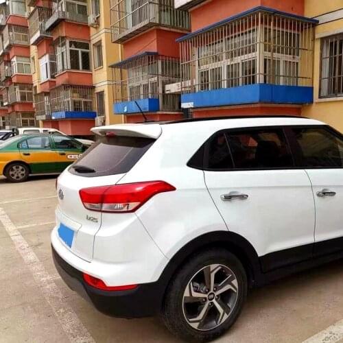 For HYUNDAI IX25 Spoiler 2014 2015 2016 IX25 spoiler High Quality ABS Material Car Rear Wing Primer Color Rear Spoiler