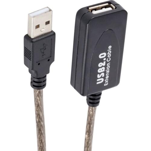 Extension Repeater Cable USB A Male to USB A Female 33ft USB 2.0 Signal Booster for Office Caring Computer Supplies