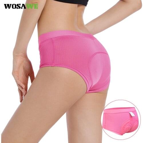 WOSAWE Women Cycling Shorts 5D GEL Padded Mountain bike shorts Cycling Breathable Underwear Pink MTB Shorts Tattoos spodenki