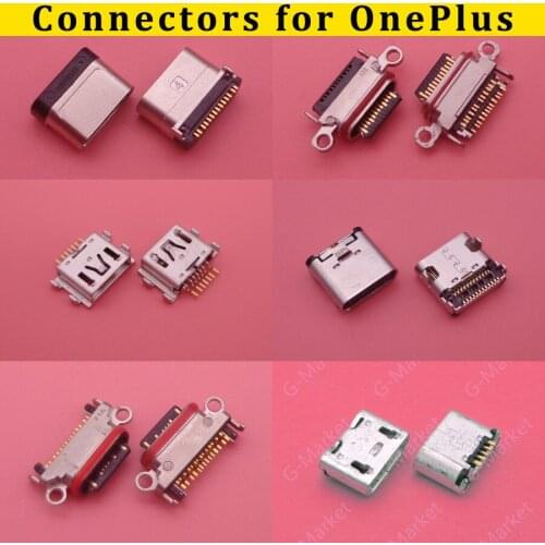 3pcs For OnePlus X 1 2 3 3T 5 5T 6 6T 7 Pro Replacement Parts New Micro Type-C USB Socket Connector Charging Plug Port
