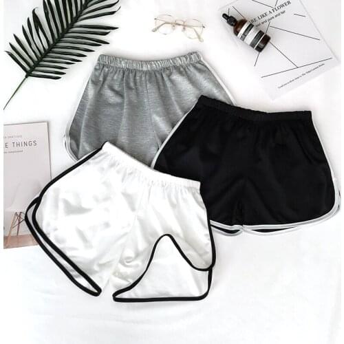 Women Sport Fitness Yoga Shorts High Street Casual Lady Shorts Loose Solid Casual Running Athletic Sport Clothes Jogging Female