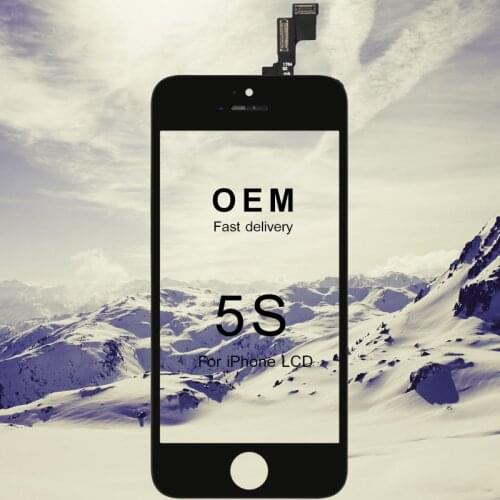 10PCS For iphone 5s OEM Top quality touch screen lcd display touch screen frame No Dead Pixel Touch Screen assembly replacement