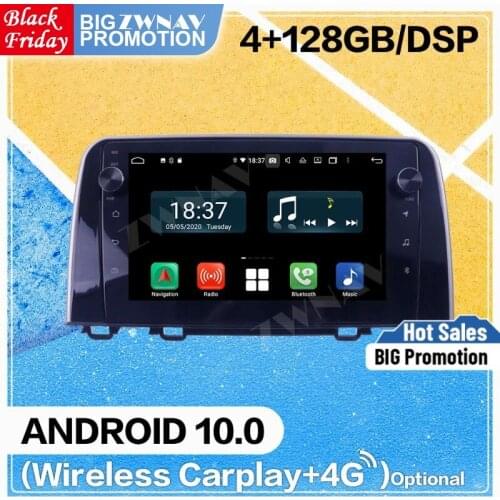 128G DSP Carplay Android 10 Screen Player For Honda CRV 2017 2018 2019 Auto Audio Stereo Radio Recorder GPS Navigation Head Unit