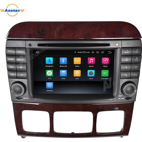2din android Stereo receiver Car radio For Mercedes Benz S W220 1998-2005 car audio DVD player touch screen GPS navigation