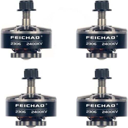 Feichao 4PCS 2306 Brushless Motor 2400KV 3-4S Motor for 210 250 280 300 FPV Racing Drone Quadcopter Multirotor RC Toys