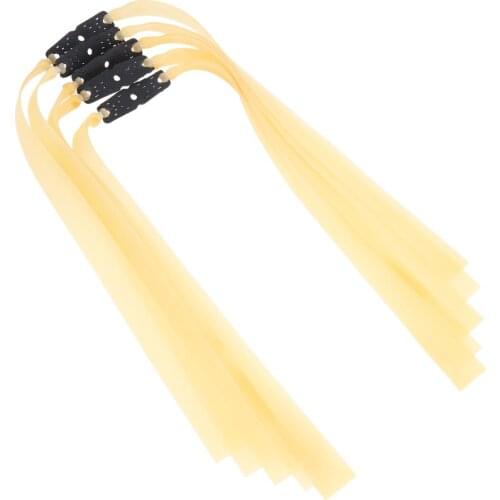 5Pcs Slingshots Flat Rubber Band Thickness 1.2mm Powerful Catapult Natural Latex Elastic Resilient Tube, for Tactical Shooting