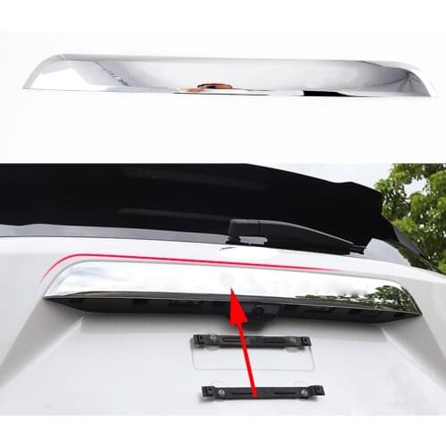 Accessories Fit For Ford Explorer 2020 2021 Chrome Rear Trunk Tailgate Strip Decor Cover Trim