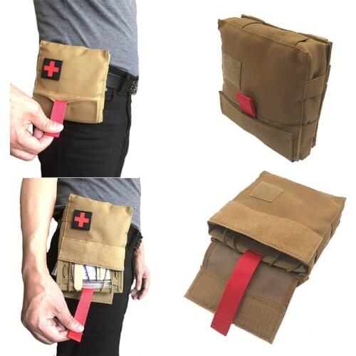 EDC Emergency First Aid Pouch Bag Molle System Tools Bag Quick Open Every Day Carrying Hunting Camping Ourdoor accessories