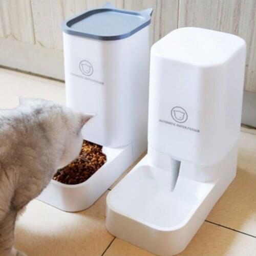 3.8L Large Capacity Pet Dog Cat Automatic Feeder Detachable Bowl Water Dispenser Food Feeding Device For Cat Dog Pet Supplies