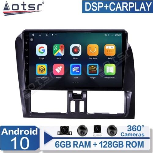 6+128G ForVolvo XC60 2009-2012 Android 10 Car Radio Player GPS Navigation DSP Car Auto Stereo Video HD Multimedia