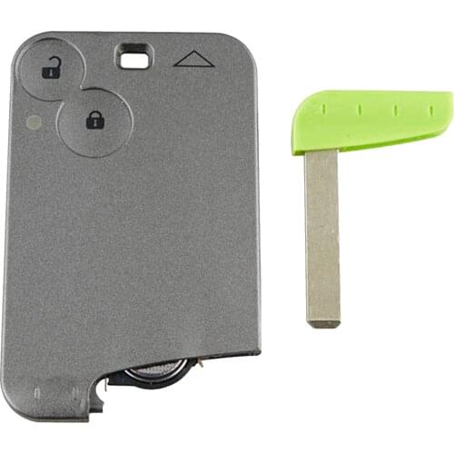 For Renault Laguna Espace 2 Buttons Car Smart Key Card Remote Key Shell None Chip Car Accessories