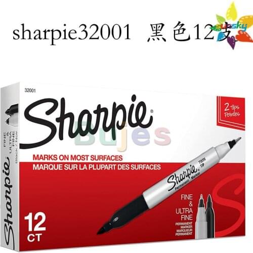 Black blue red Green prismacolor Sharpie double head marker pen Low temperature University Laboratory marker permanent use pen