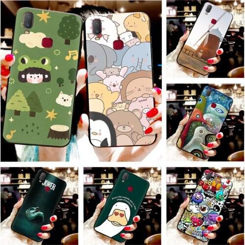 Black Case Waterproof Phone Case For VIVO Y11 Shockproof Cover Dirt-resistant Anti-knock TPU