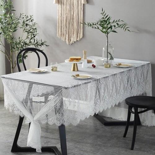 Cotton Cat Lace Tablecloths On The Table