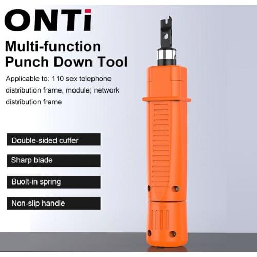 ONTi Cost-effective Engineer 110 Wire Cutter AMP Module Wire Tool Double Head for Network Voice Phone Module Patch Panel