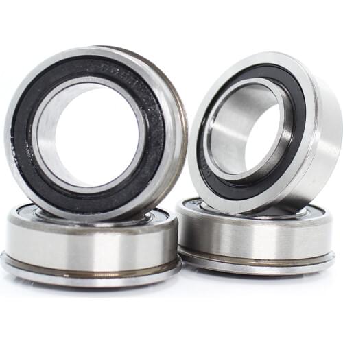 F6202 F6202RS Bearing F6202-12.8-2RS 12.8x35x11 mm ABEC-1 4PCS Flange Ball Bearings F6202-RS Garden Cart Wheel Bearing