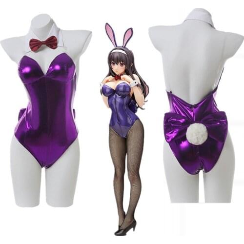 Utaha Kasumigaoka Bunny Girl Cosplay Costume Women Sexy Costume wigs Anime Saenai Heroine no Sodatekata Cosplay Halloween