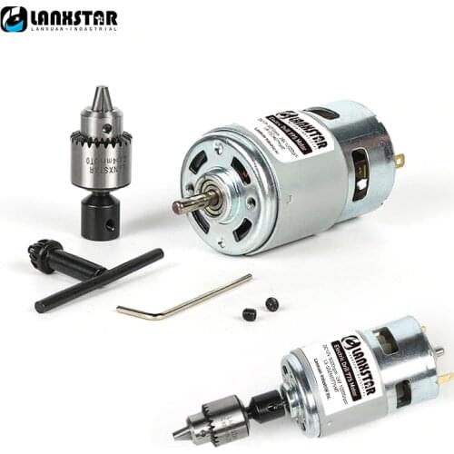 New Awesome 775 Motor High Torque Hand Drill Grinder Ball Bearing Micro Motor Drills Jewelcrafting PCB Press Drill