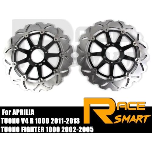 Motorcycle CNC Front Brake Disks For APRILIA TUONO FIGHTER 1000 2002 - 2005 Discs Rotors TUONO R 1000 2003 - 2009 2004 2006 2007