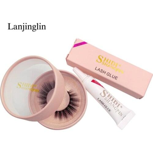 False Eyelashes Soft Natural Long Wispy 3D Mink Lashes with Eyelashes Glue Makeup Kit Faux Cils Extension Lashes maquiagem