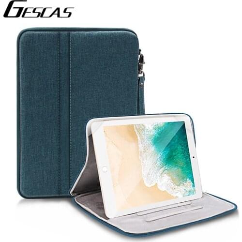 GESCAS New Ipad Case Bag For Ipad 7.9/9.7/10.2/10.5/10.9/11 Inches Oxford Cloth Ipad Case Waterproof Portable Zipper Ipad Bag