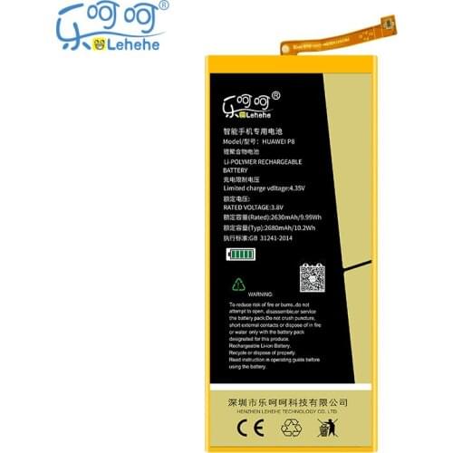 Original LEHEHE HB3447A9EBW Battery for Huawei P8 Ascend P8 2680mAh High Quality Battery Replacement with Tools Gifts