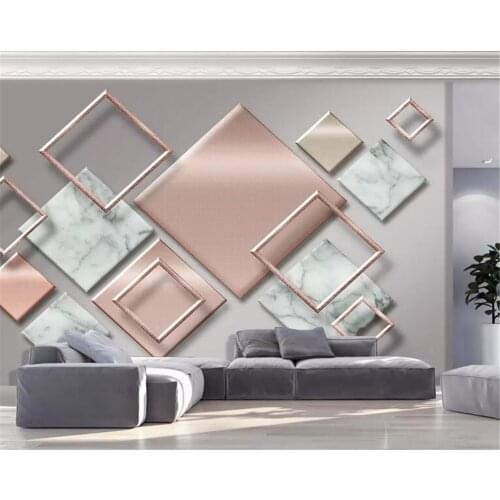 Custom wallpaper photo geometric stitching pattern background mural home decoration living room bedroom background 3d wallpaper