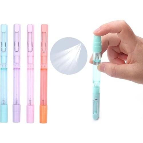 Portable Sprayer Pen 0.5mm Writing Gel Pen With Clip 10ml Refillable Empty Containers With Pen For Office Outdoor Spray Pen