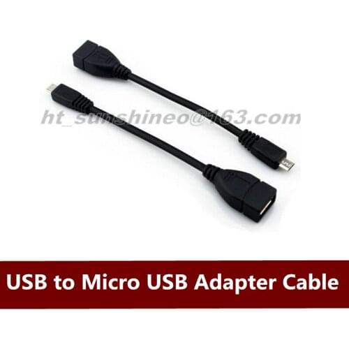 Mini Portable Plug and play USB 2.0 A Female to Micro B Male Adapter Cable Micro USB Host Mode OTG Cable For Samsung Galaxy S2
