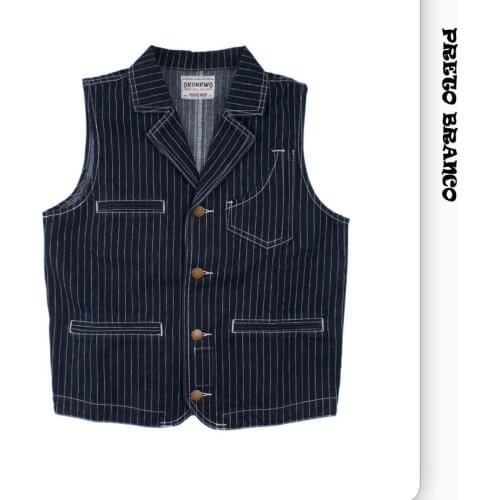 Preto branco Men's Vests