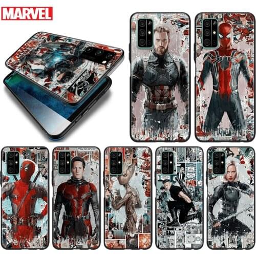 Silicone Cover Marvel Avengers superhero For Honor 9 9S 9A 9C 9X 9N 9i V9 10 10i 10X X10 Lite Pro Shockproof Phone Case