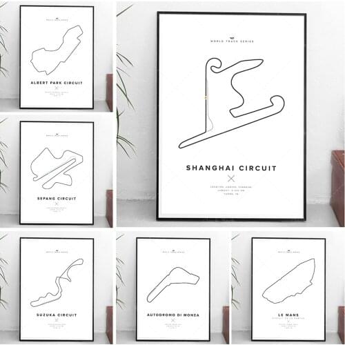 WORLD TRACK SERIES - prints - digital poster / work / wall art / gift / art / racing / f1 / formule1 / circuit
