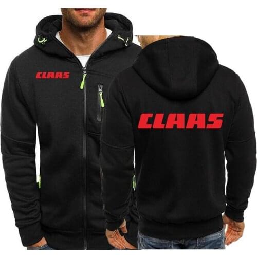 Spring 2020 Men Car Zipper Cardigan Hoodies Claas Sweatshirts Tractor Agriculture Logo Mens Hoodie Man Women Cars Streetwear