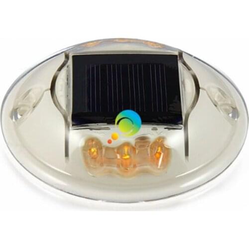 High quality Steady mode deck dock signal light solar power blue LED road stud reflector for road safety