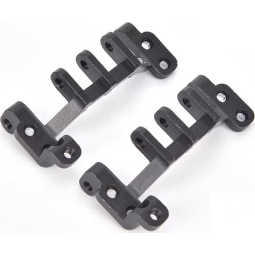 RC Parts 2Pcs Metal Pull Rod Base Seat & Axle Up Servo Bracket For WPL C34 C34K C34KM C44KM 1/16 RC Car