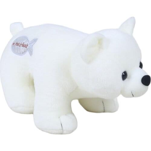 25cm Simulation Polar Bear Plush Toy Stuffed Animal Polar Bear Toys For Children Education Home Decoration Decent Bed Toy