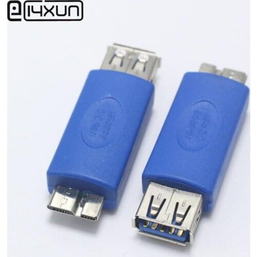 1pcs USB 3.0 Type A Female jack to Micro OTG USB Type B Extension Cord Connector Adapter for PC