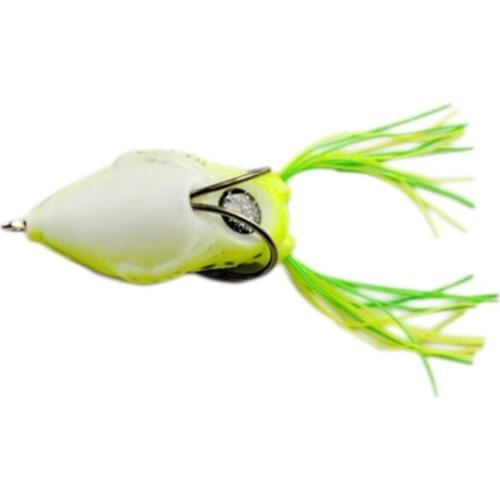 50%HOT 1 Pc 5.5cm Large Frog Fishing Lure Hook Topwater Bass Bait Fishing Tackle Tool