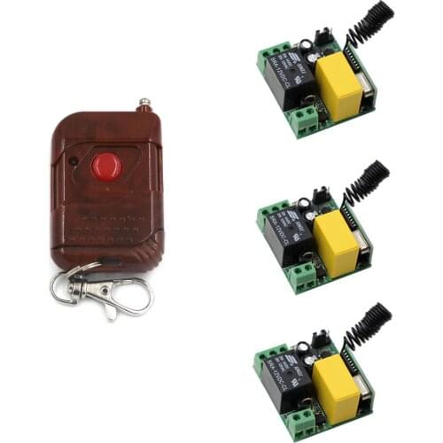315/433Mhz AC 220V Wireless Remote Control Switch System Remote Home Light Lamp LED Power Switch Receiver Transmitter
