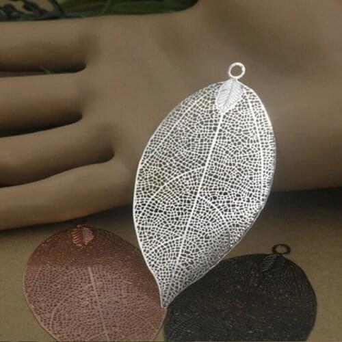 75*35mm beads for Jewelry DIY bracelet necklace earring Brooches Pendants Rings Scrapbook rivet hair Accessories big leaf