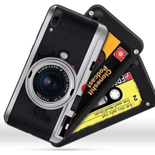 For Huawei Y7 2019 Case cover retro Painted soft phone case For Huawei Y7 Y 7 2019 back Cover DUB-AL20 DUB-TL00 DUB-AL00 fundas