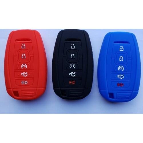 Key Case Car Interior Accessory For Lincoln For Continental MKC MKZ Navigator FOB Remote Cap Holder Silicone