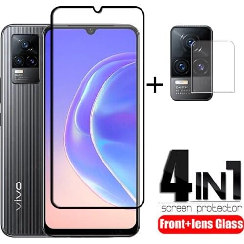 Full Cover Glass For Vivo V21E Glass For ViVo V21E V21 E Tempered Glass HD Protective Screen Protector For Vivo V21E Lens Glass
