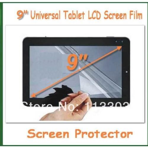 10pcs Universal Tablet LCD Screen Protector 9 inch Protective Film Size 199x113mm NOT Full-Screen for Tablet PC GPS