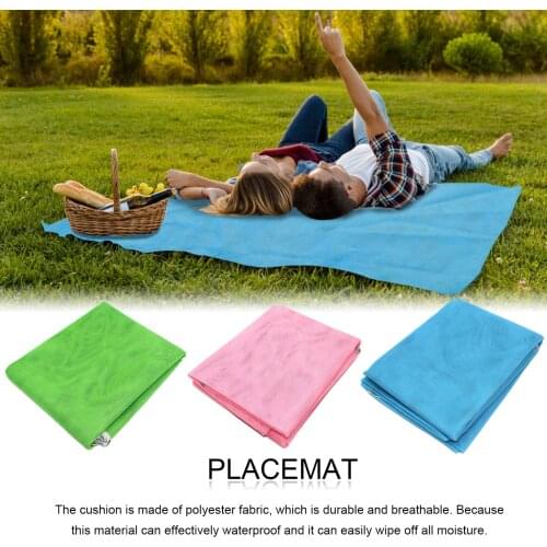 Waterproof Pocket Beach Blanket Folding Camping Mat Mattress Portable Lightweight Mat Outdoor Picnic Mat Sand Beach Mat